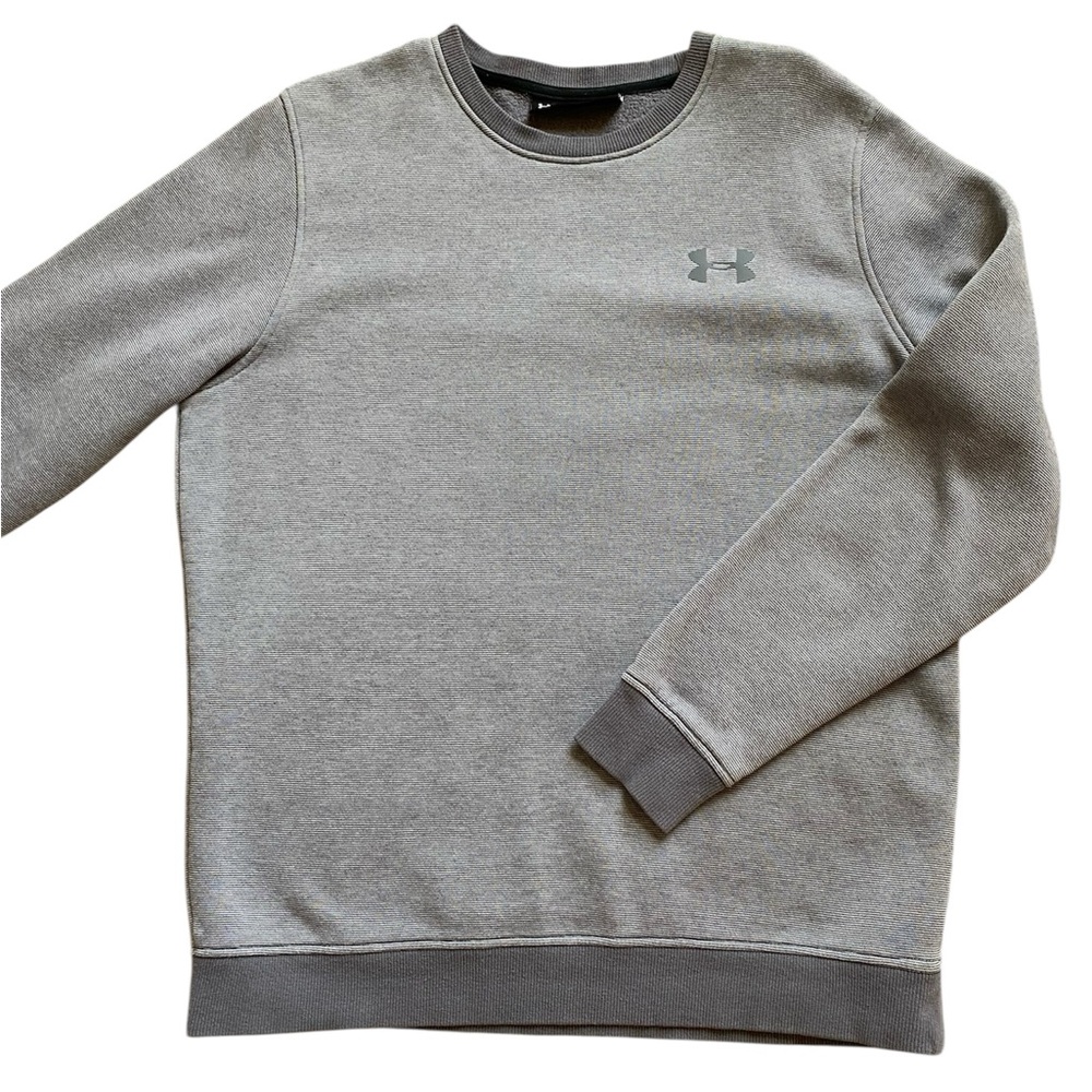 Men’s Under Armour Gray Fitted ColdGear Sweatshirt